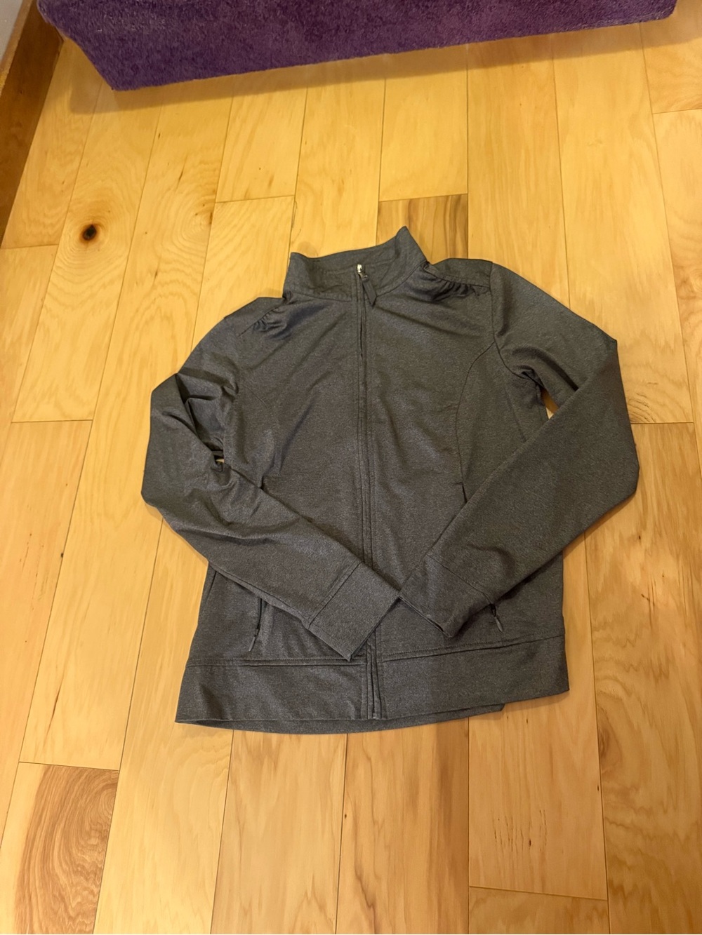 Women's Gray Full-Zip Jacket